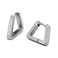Geometric Stainless Steel Earrings – Silver | Fontiless