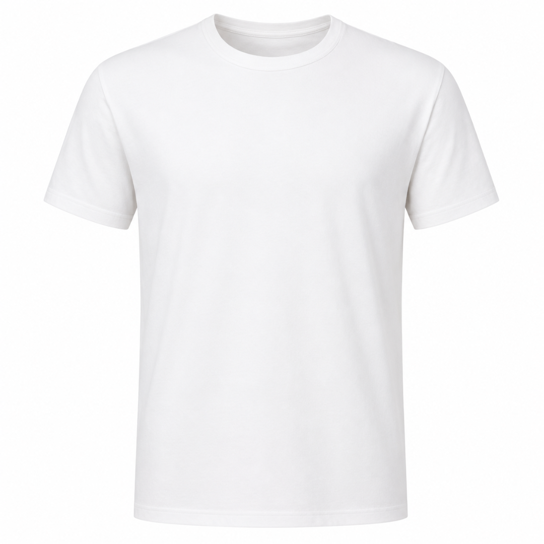 Premium Cotton Crew-Neck T-Shirt – White | Fontiless