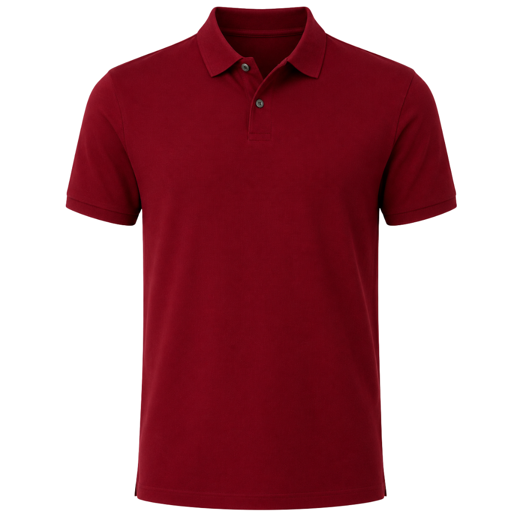 Premium Piqué Cotton Polo Shirt – Cherry Red | Fontiless