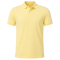 Premium Piqué Cotton Polo Shirt – Light Yellow | Fontiless