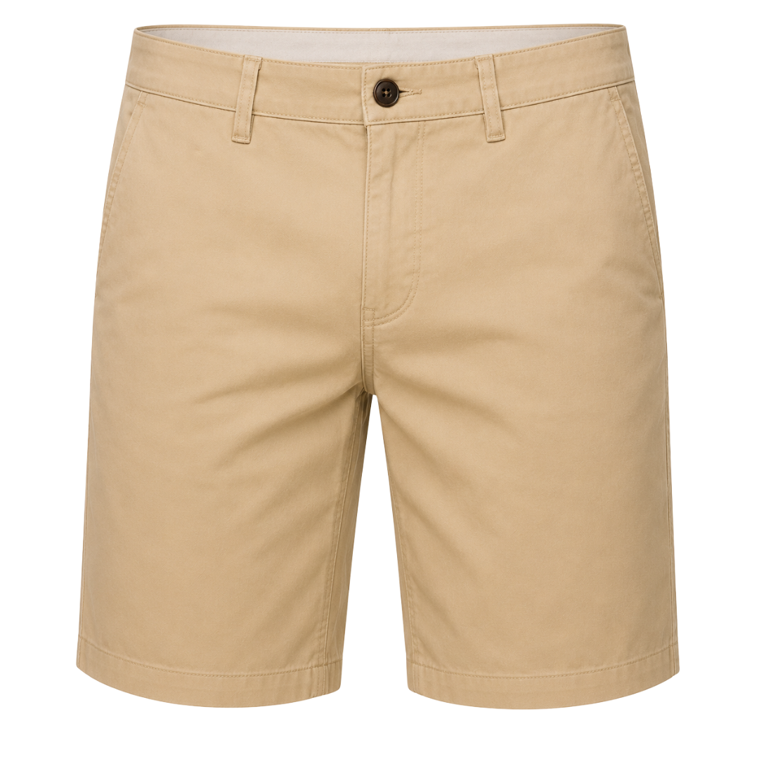 Tailored Cotton-Twill Shorts – Sand | Fontiless