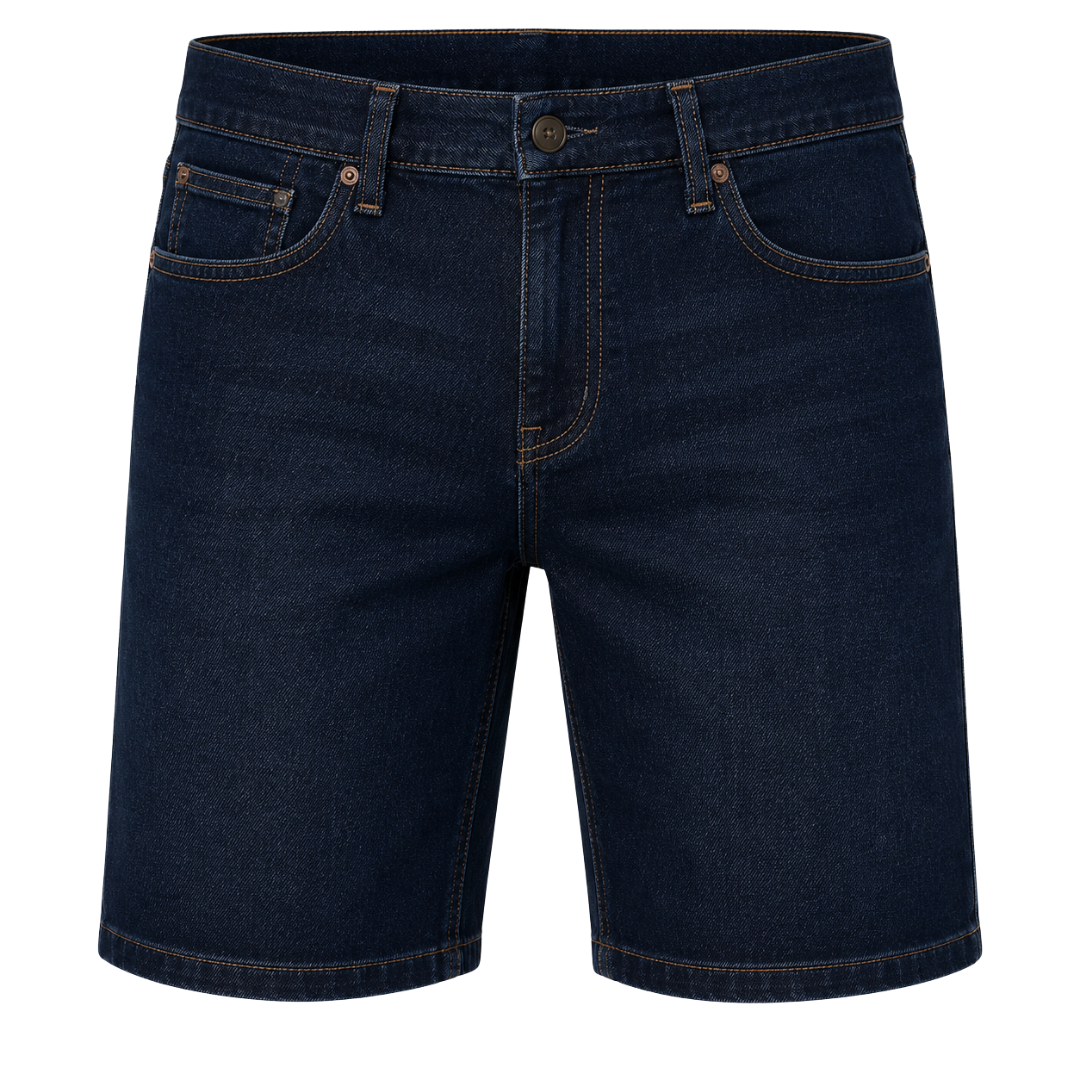 Premium Denim Shorts – Dark Indigo | Fontiless